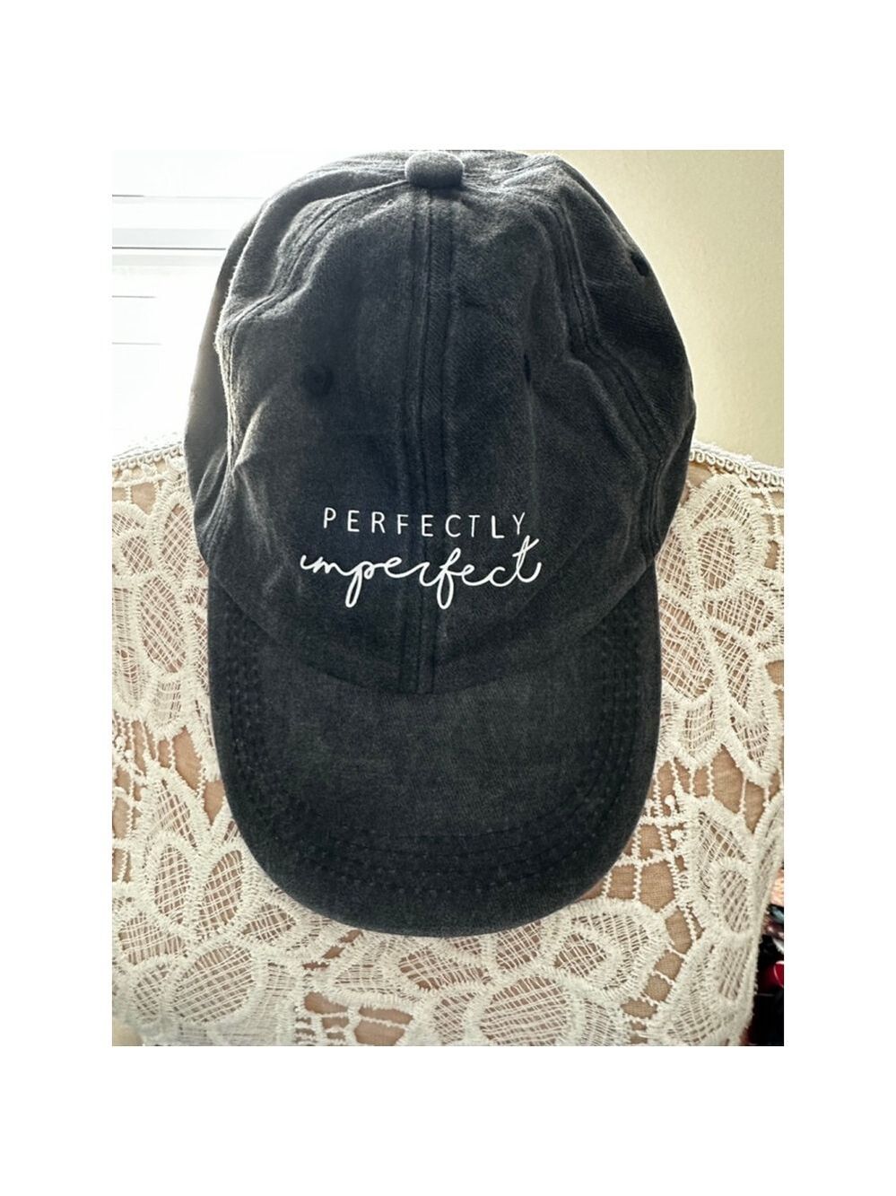 Charcoal "Perfectly Imperfect" Hat One Size